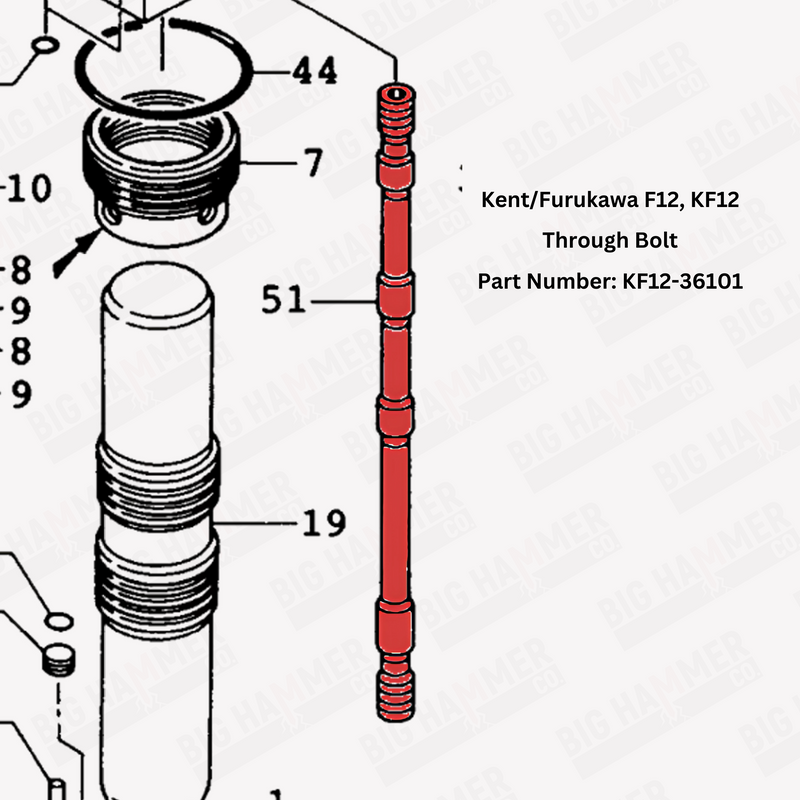 Kent/Furukawa F12, KF12 Side Bolt Complete