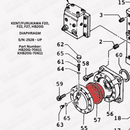 Kent/Furukawa F20, F22, KF22, F27, KF27, HB20G Diaphragm