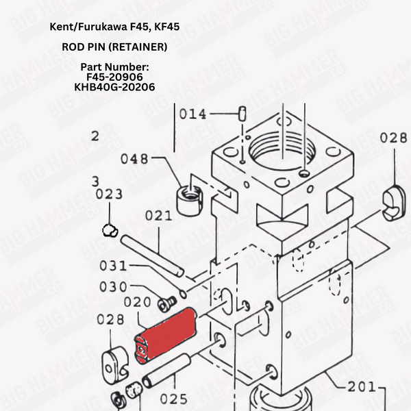 Kent/Furukawa F45, KF45 Rod Pin (Retainer)