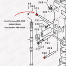 Kent/Furukawa F45, KF45 Tool Retainer Stop Pin Plug (Rubber Plug)
