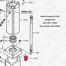Kent/Furukawa F4, KF4 Hexagon Nut