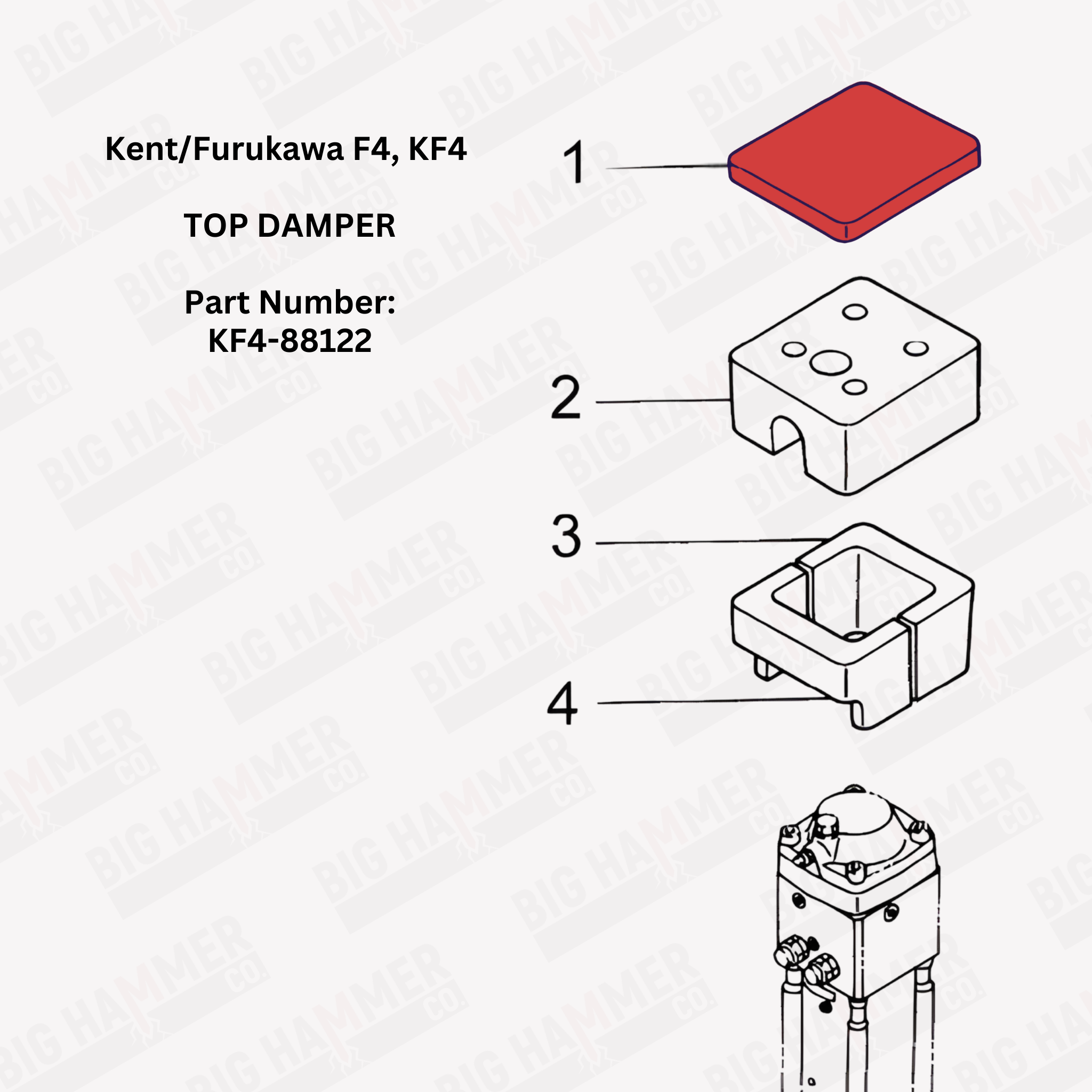 Kent/Furukawa F4, KF4 Top Damper
