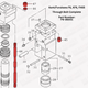 Kent/Furukawa F6, KF6, FX65, KHB8G Through Bolt Complete