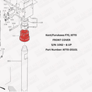 Kent/Furukawa F70, KF70 Front Cover (Lower Bushing)