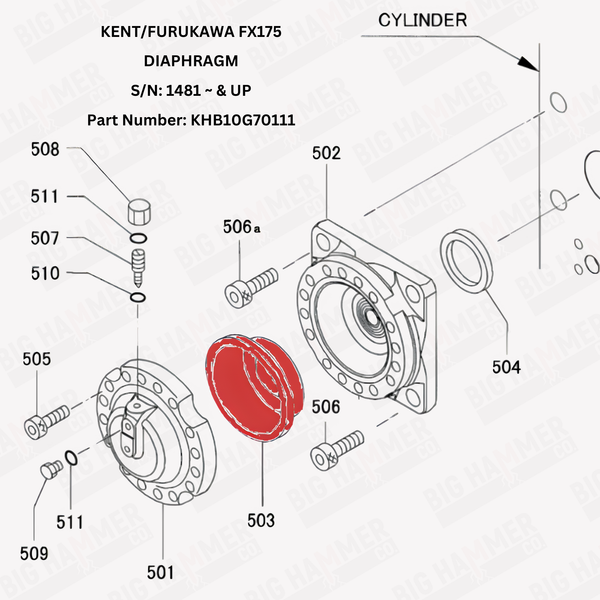 Kent/Furukawa FX175 Diaphragm