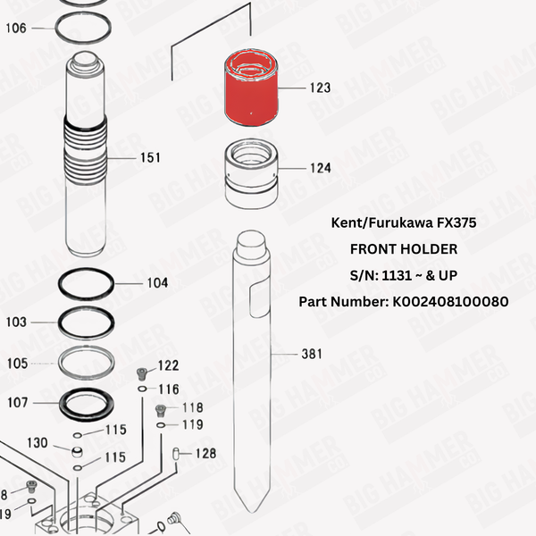 Kent/Furukawa FX375 Front Holder