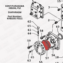Kent/Furukawa HB10G, KHB10G, F12, KF12 Diaphragm