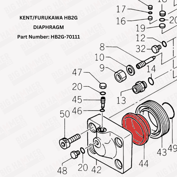 Kent/Furukawa HB2G Diaphragm