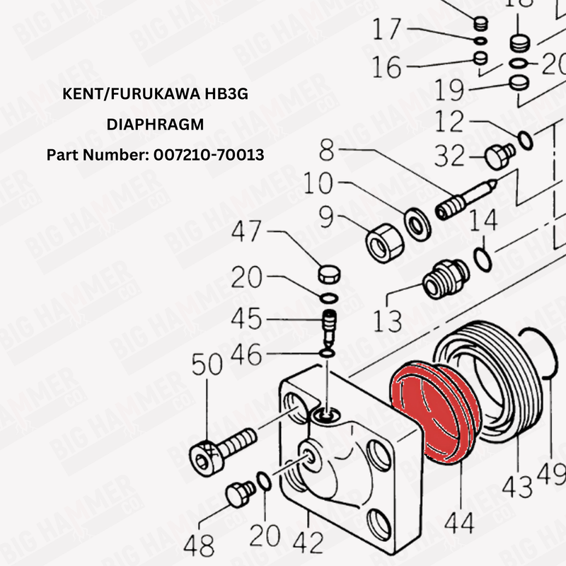 Kent/Furukawa HB3G, KHB3G Diaphragm
