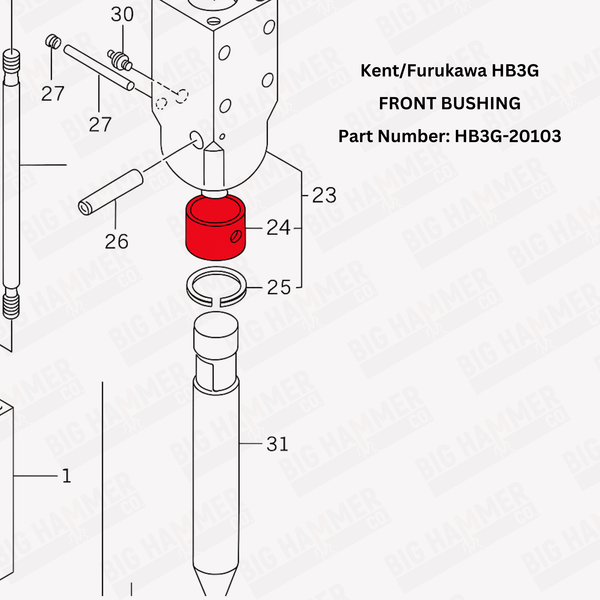 Kent/Furukawa HB3G Front Bushing