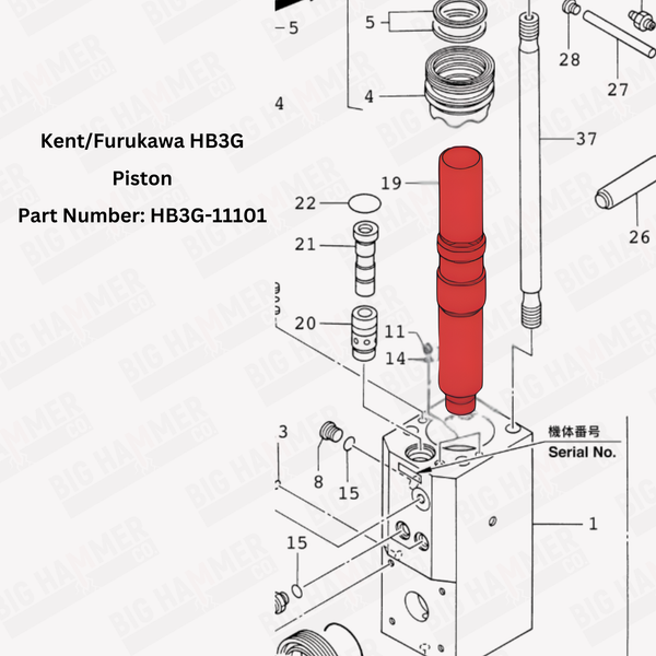 Kent/Furukawa HB3G Piston