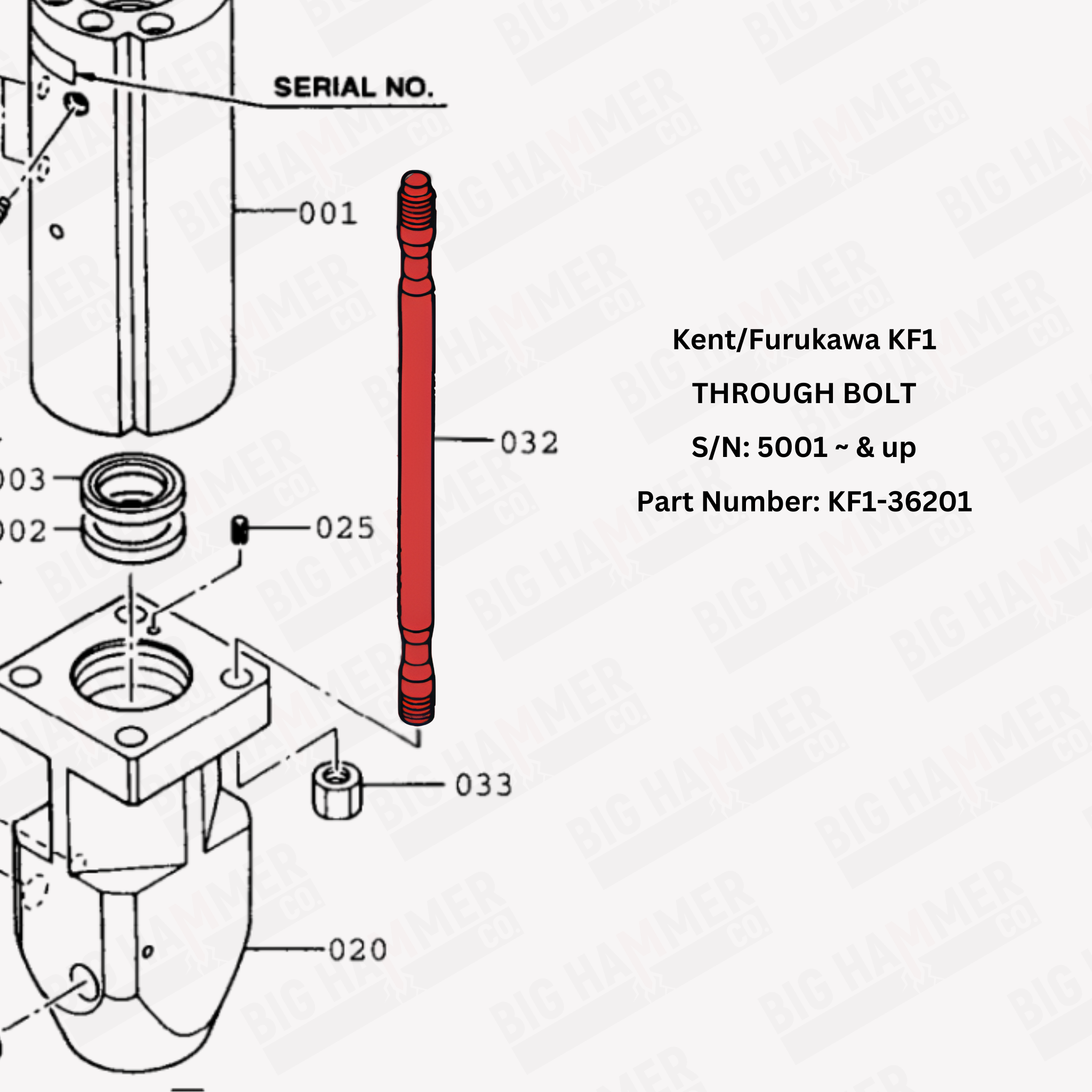 Kent/Furukawa KF1 Side Bolt Complete