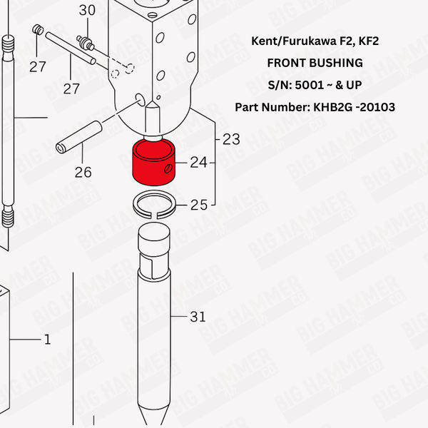Kent/Furukawa F2, KF2 Front Bushing