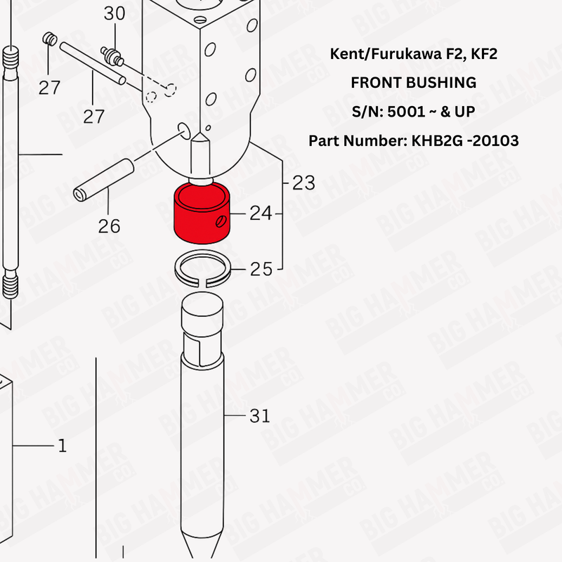 Kent/Furukawa F2, KF2 Front Bushing