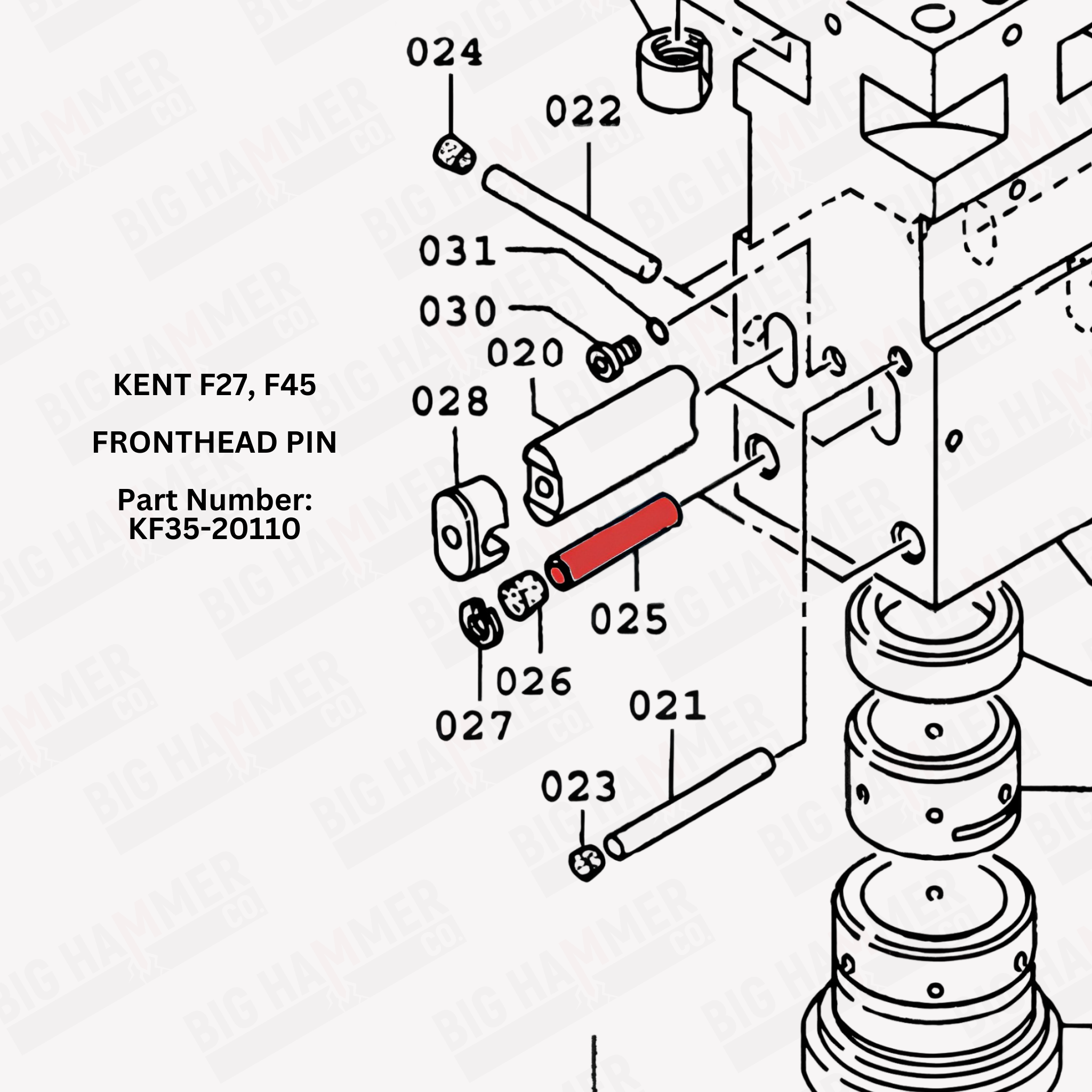 Kent F27, F45 Fronthead Pin