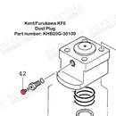 Kent/Furukawa KF6 Dust Plug (PN KHB20G-30109)