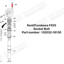 Kent/Furukawa FX35 Socket Bolt