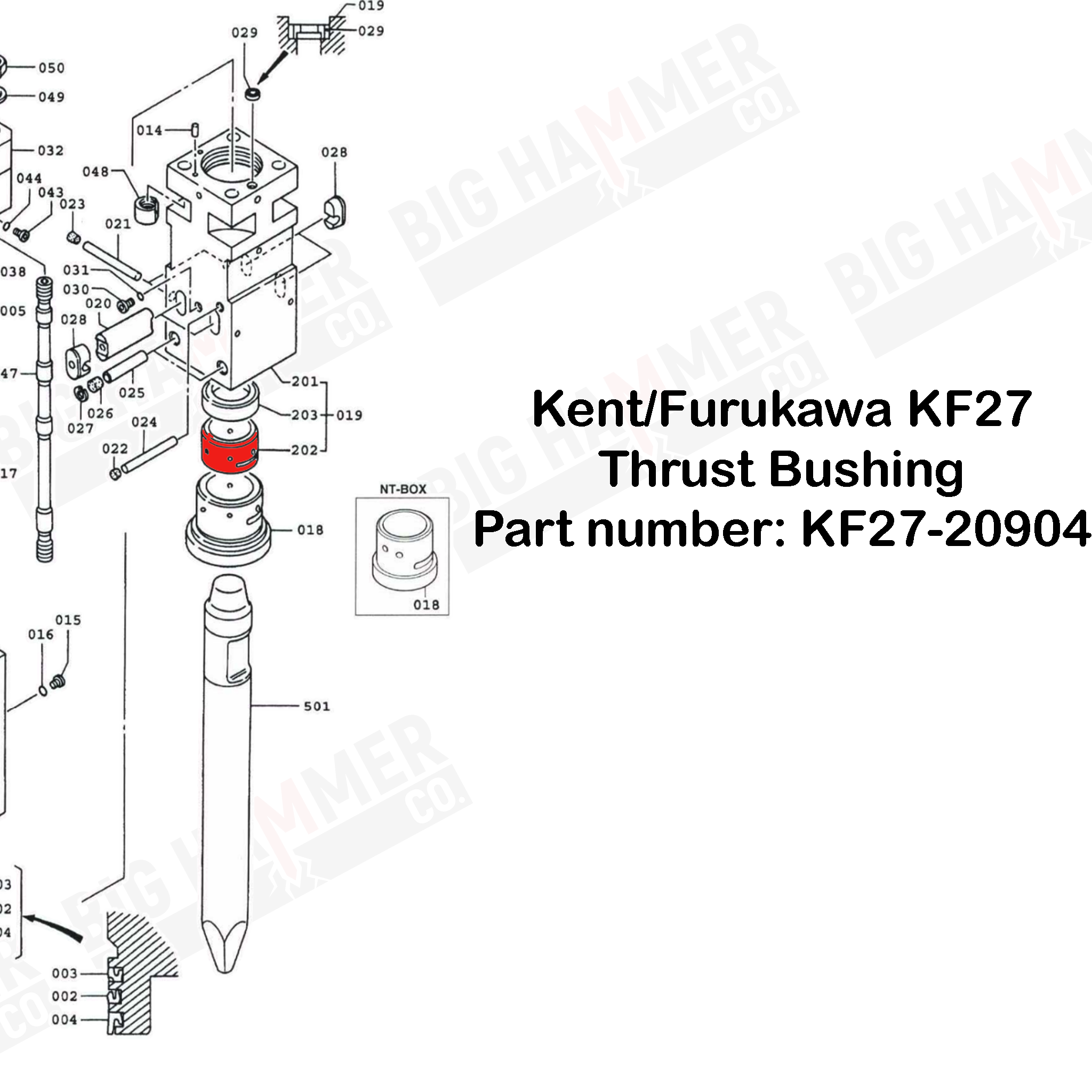 Kent/Furukawa F27 Thrust Bushing