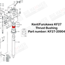 Kent/Furukawa F27 Thrust Bushing
