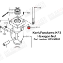 Kent/Furukawa F3, KF3 Hexagon Nut