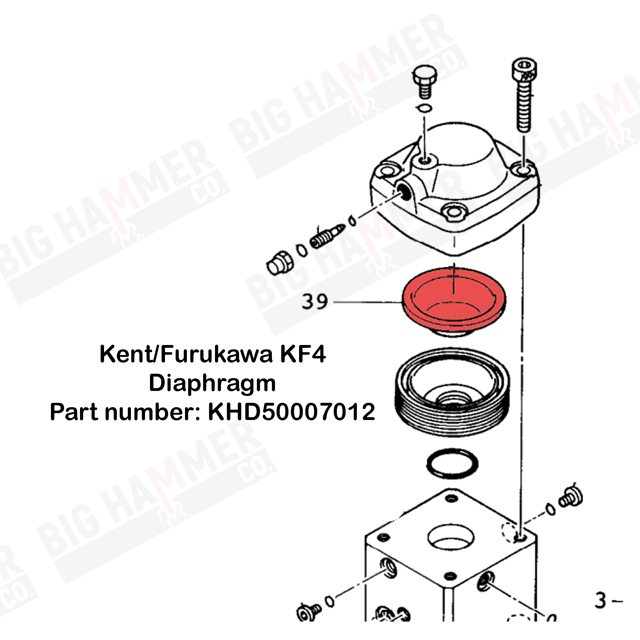 Kent/Furukawa F4, KF4, F8, FK45, HB8G Diaphragm