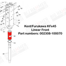 Kent/Furukawa FX45 Lower Bushing