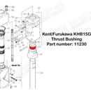 Kent/Furukawa KHB15G Thrust Bushing