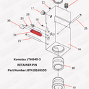 Komatsu JTHB40-3 Retainer Pin