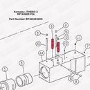 Komatsu JTHB60-3 Retain Pin