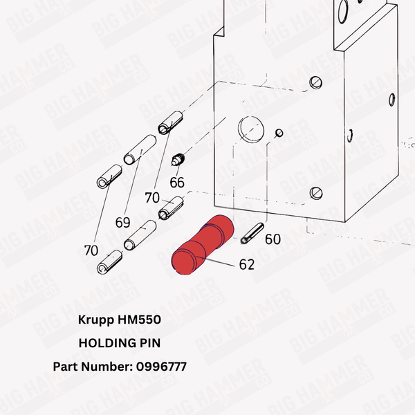 Krupp HM550 Holding Pin (Tool Retainer)