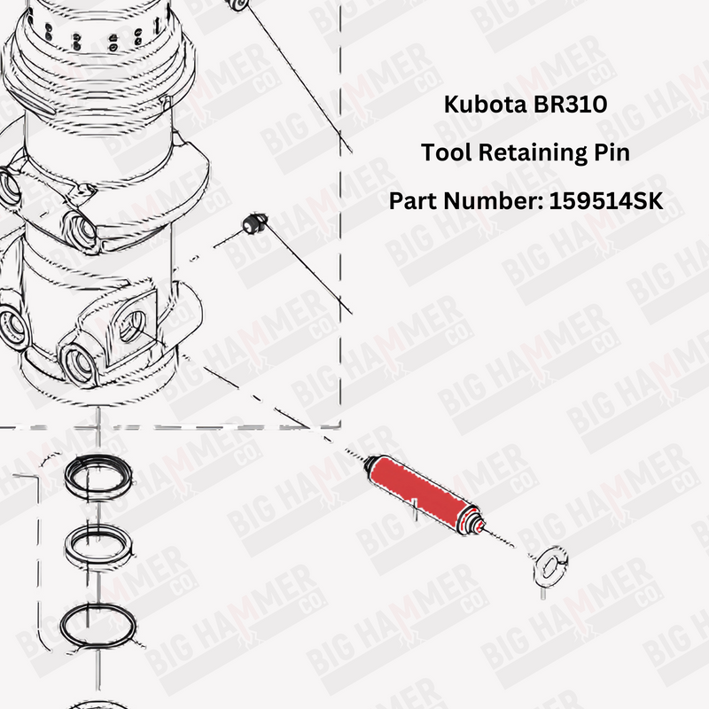 Kubota BR310 Tool Retaining Pin