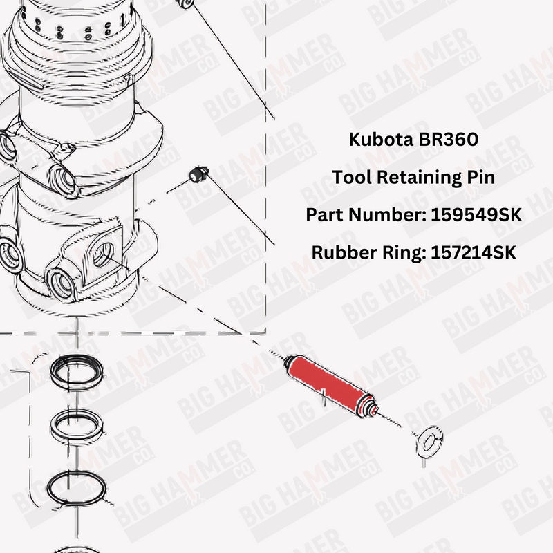 Kubota BR360 Tool Retainer