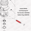 Kubota BR460 Tool Retaining Pin