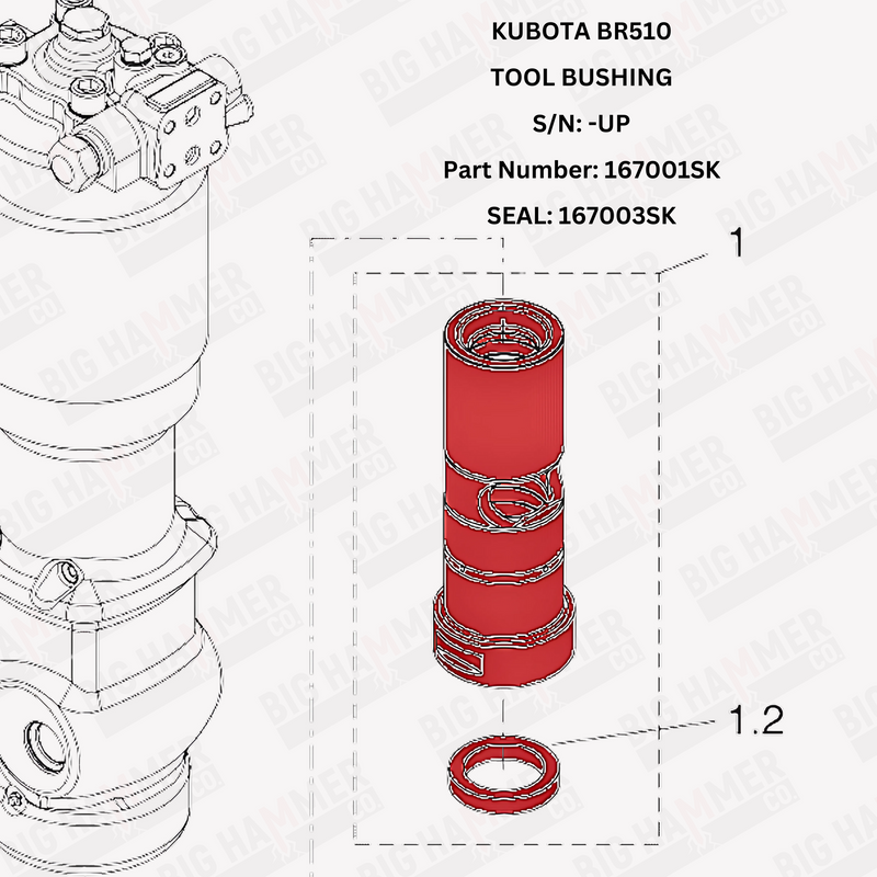 Kubota BR510 Tool Bushing