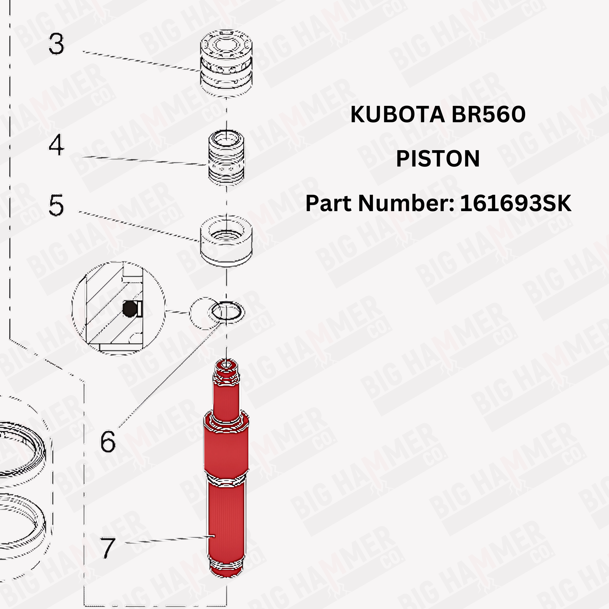 Kubota BR560 Piston