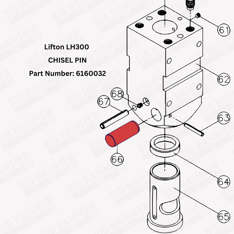 Lifton LH300 Chisel Pin (Tool Retainer)