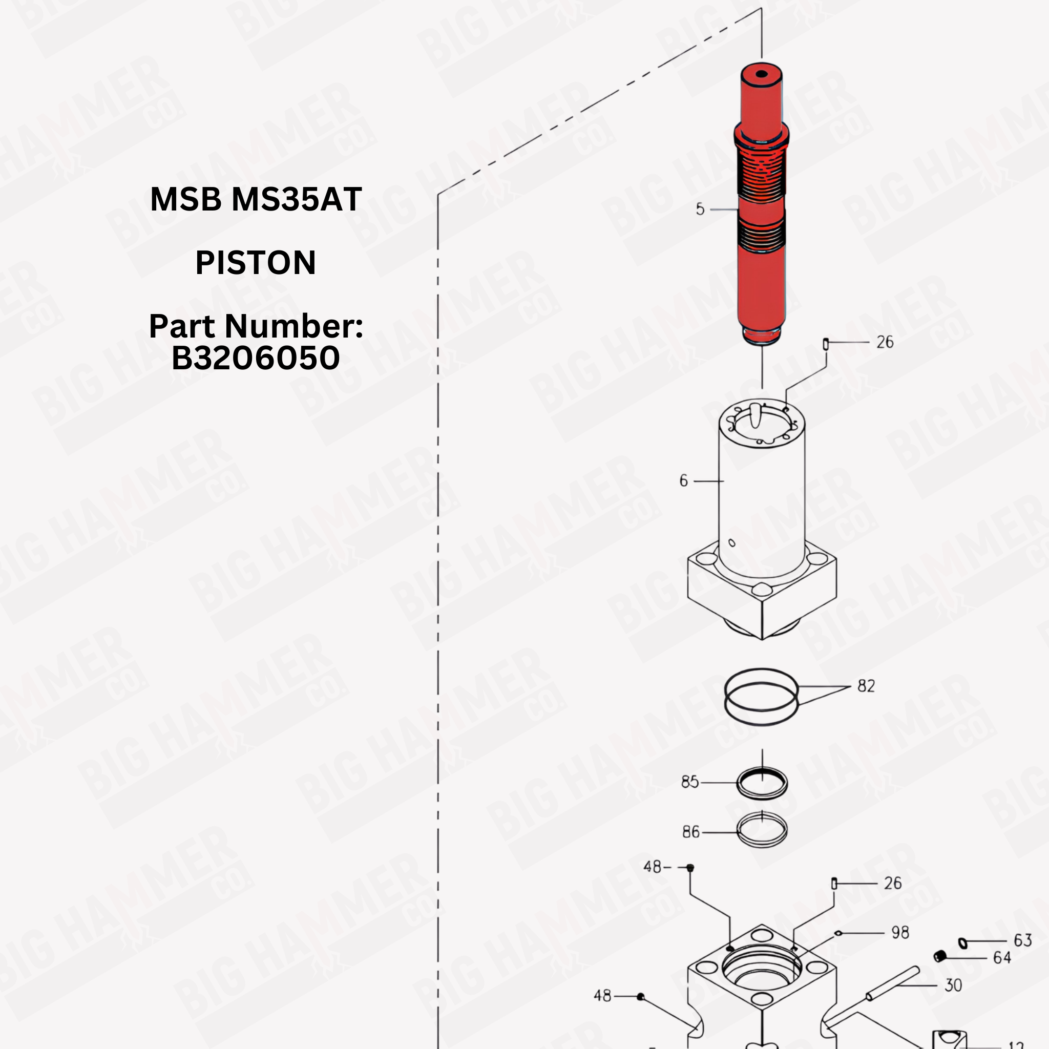 MSB MS35AT Piston