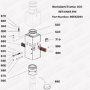 Montabert/Tramac 600, 700 Retaining Pin