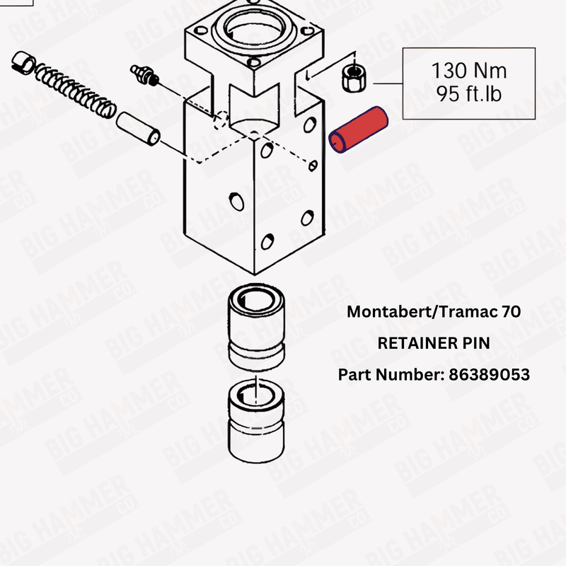 Montabert/Tramac 70 Retaining Pin