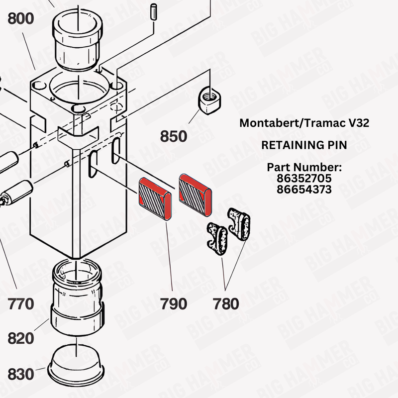 Montabert/Tramac V32 Retaining Pin