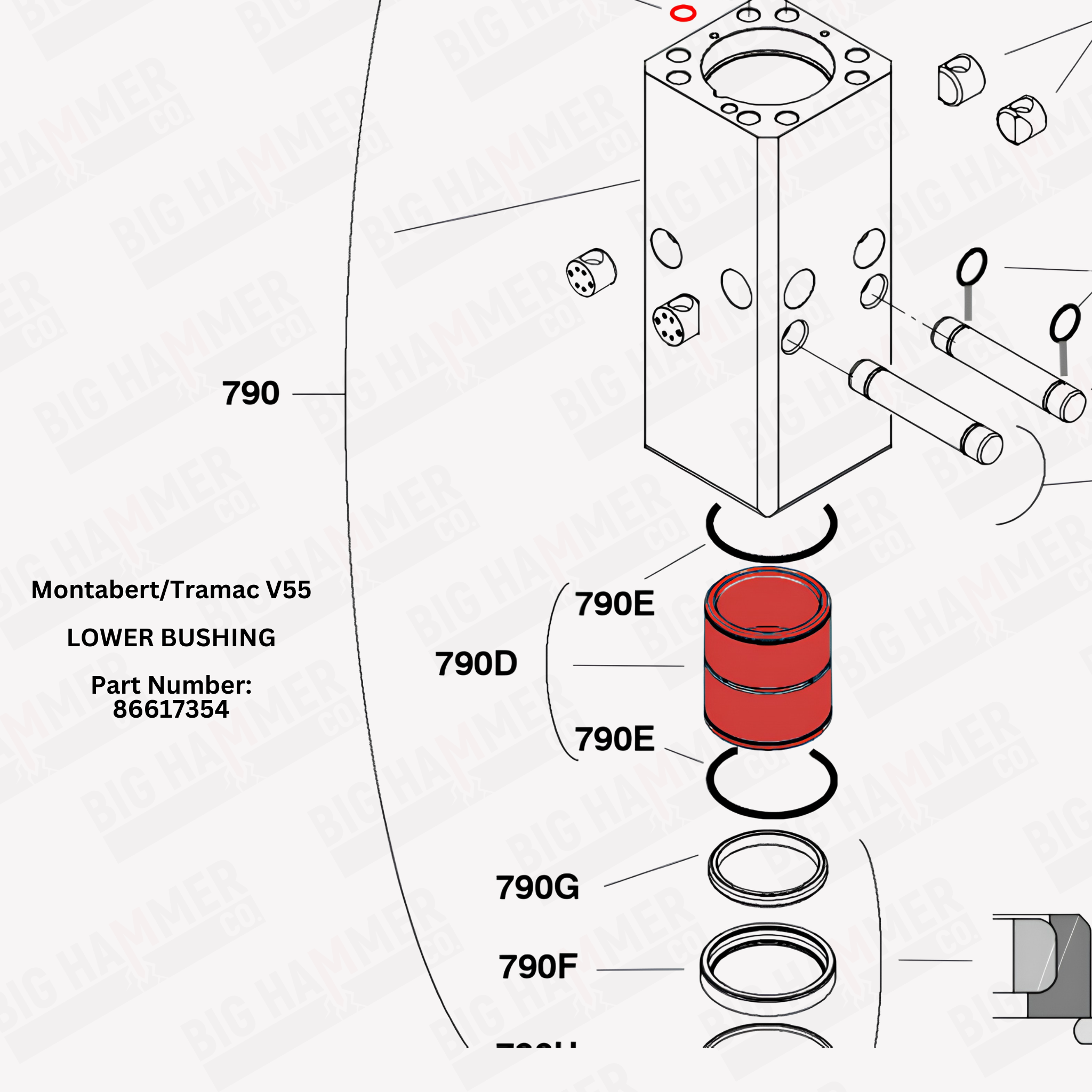 Montabert/Tramac V55 Lower Bushing