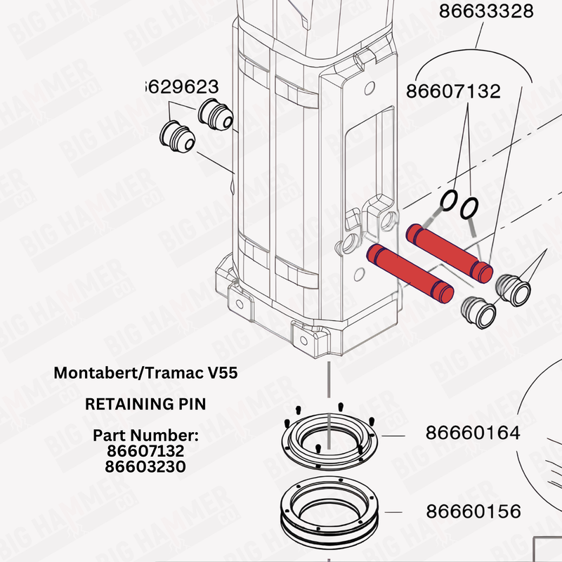 Montabert/Tramac V55 Retaining Pin