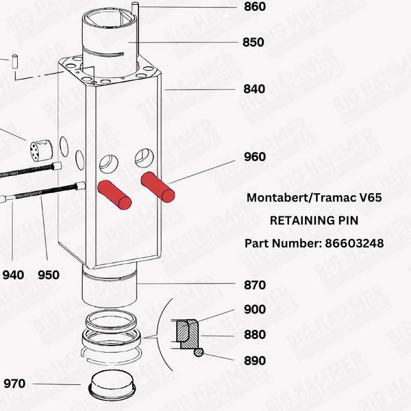 Montabert/Tramac V65 Retaining Pin