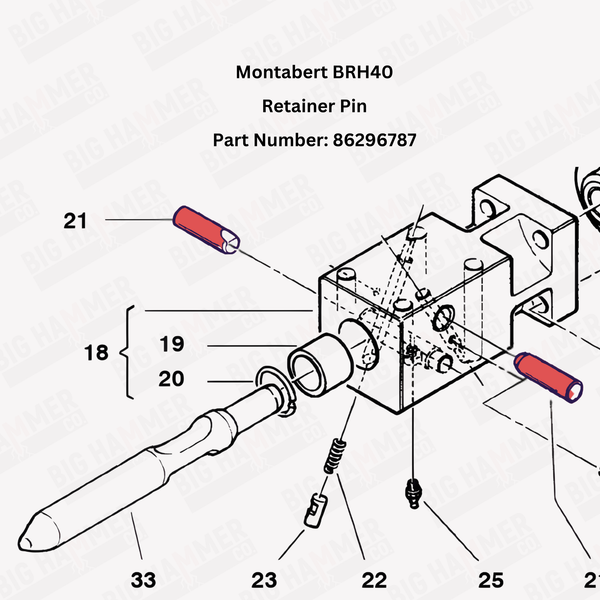 Montabert BRH40 Retainer Pin