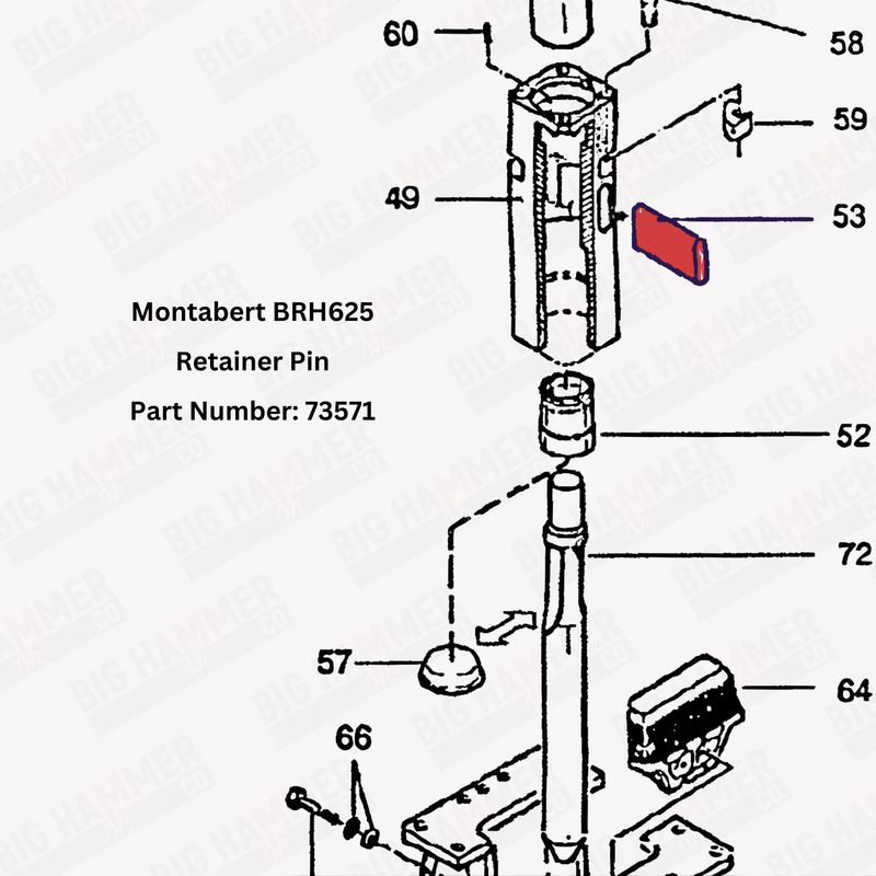 Montabert BRH625 Retaining Pin