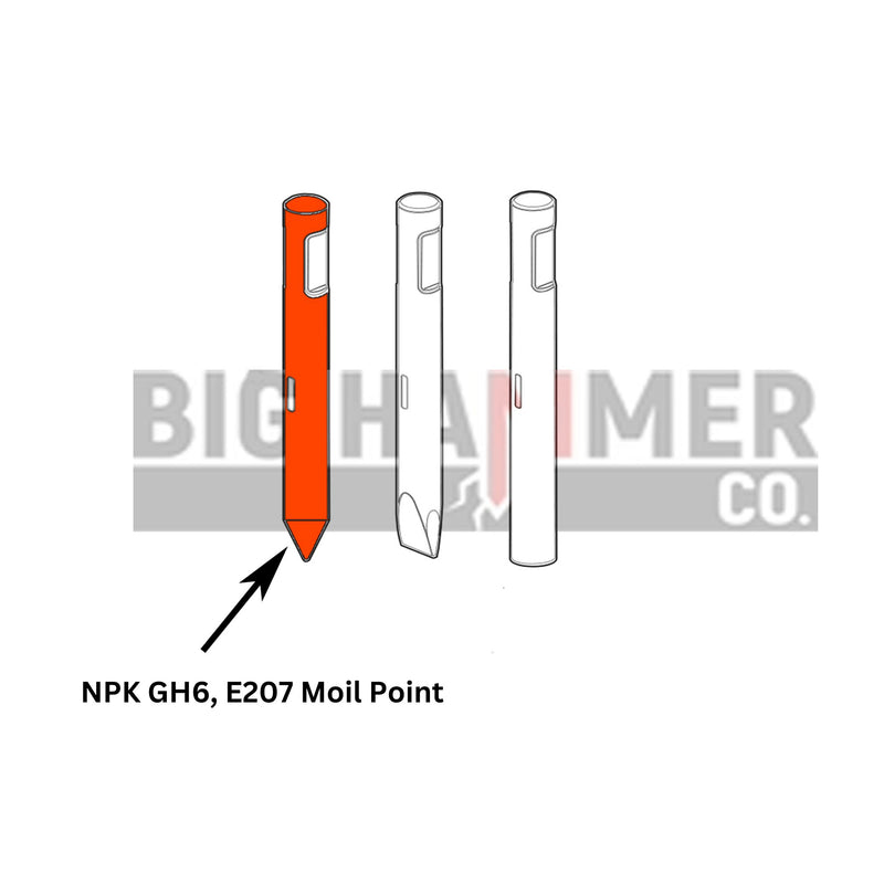 NPK GH6, E207 points and chisels