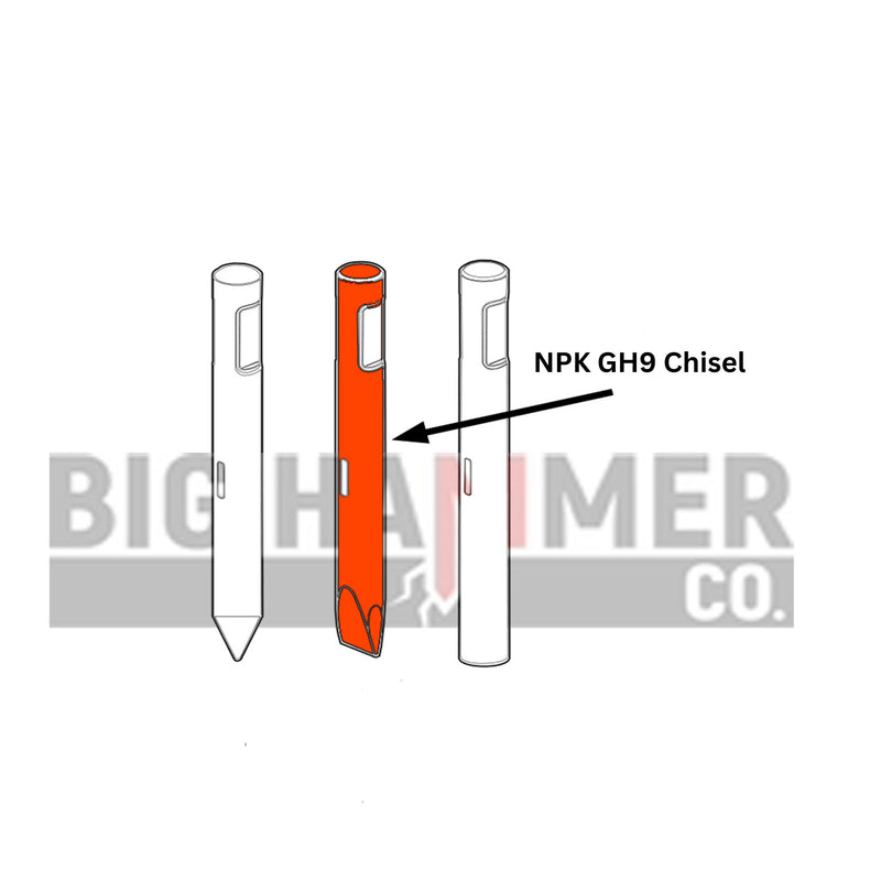 NPK GH9 points and chisels