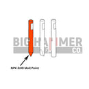 NPK GH9 points and chisels
