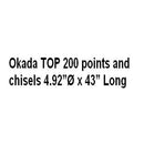 Okada TOP200 points and chisels