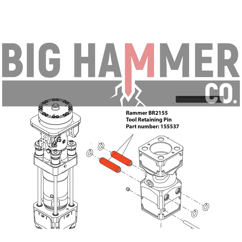 Rammer BR2155 Tool Retaining Pin